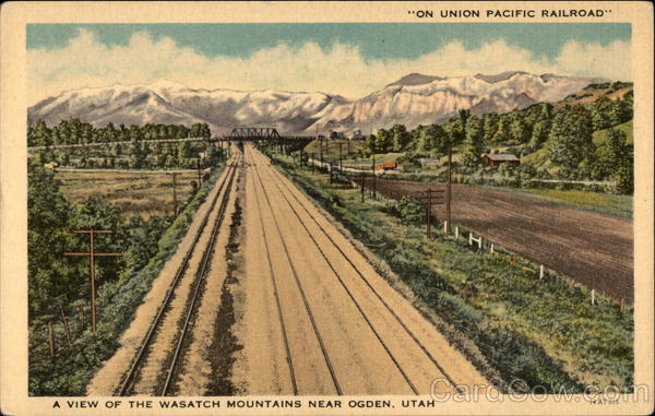 A View of the Wasatch Mountains Ogden Utah