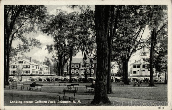 Looking Across Colburn Park Lebanon New Hampshire