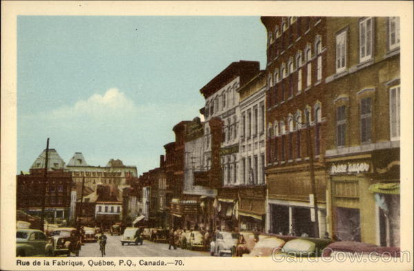 Rue de la Fabrique Quebec PQ Canada