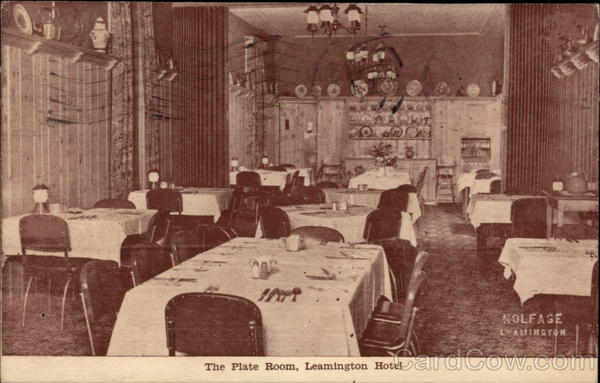 The Plate Room, Leamington Hotel Canada Ontario
