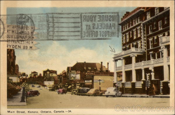 Main Street Kenora ON Canada Ontario