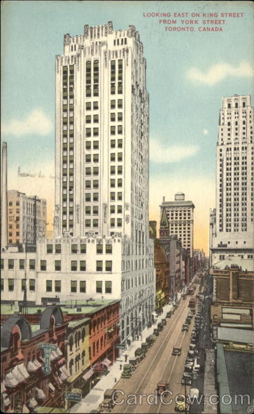 Looking East on King Street from York Street Toronto Canada