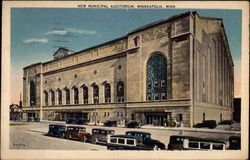 New Municipal Auditorium Minneapolis, MN Postcard Postcard