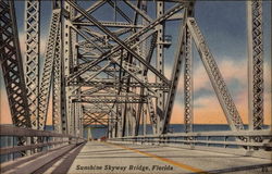 Sunshine Skyway Bridge Postcard