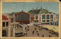 Casino and boardwalk Postcard