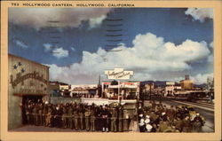 Hollywood Canteen California Postcard Postcard