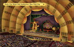 Radio City Music Hall Auditorium Postcard