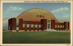 University of North Dakota, Winter Sports Building Grand Forks, ND Postcard Postcard