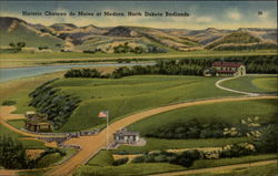 History Chateau de Mores at Medora, North Dakota Badlands Postcard Postcard