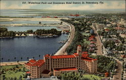 Waterfront Park and Downtown Hotel District Postcard