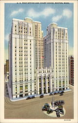 U.S. Post Office and Court House Boston, MA Postcard Postcard
