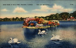 Swan Rock at Eola Park Postcard