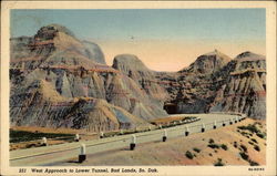 West Approach to Lower Tunnel Badlands National Park, SD Postcard Postcard