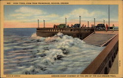 High tides, view from Promenade Postcard
