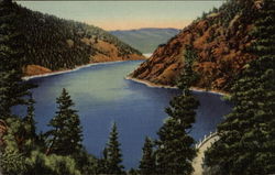 Eagle Nest Lake and Dam Taos, NM Postcard Postcard