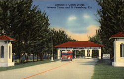 Entrance to Gandy Bridge Postcard