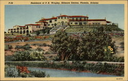 Residence of P.K. Wrigley, Biltmore Estates Postcard