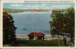 Sunapee Lake from Lakewood Manor Summer House Newbury, NH Postcard Postcard