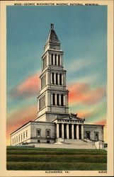 George Washington Masonic National Memorial Alexandria, VA Postcard Postcard