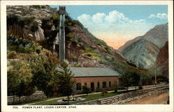 Power Plant, Logan Canyon Utah Postcard Postcard