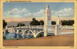 Boise River Bridge Idaho Postcard Postcard
