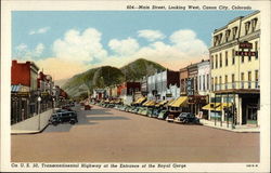 Main Street, Looking West Postcard