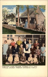 Habitant Farm Houses Postcard