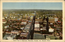 Aerial View of Winnipeg Postcard
