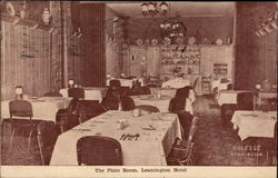 The Plate Room, Leamington Hotel Postcard