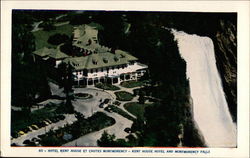 Kent House Hotel and Montmorency Falls Quebec Canada Postcard Postcard