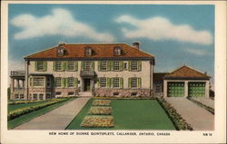Dionne Quintuplets New Home Postcard