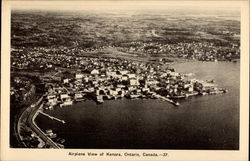Airplane view of Kenora Postcard