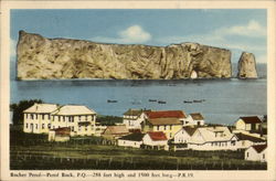 Rocher Perce - Perce Rock, P.Q Postcard