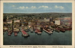 Aerial View of the Business Section Halifax, NS Canada Nova Scotia Postcard 