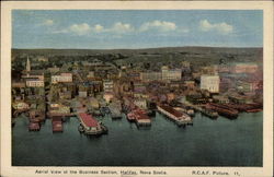 Aerial View of the Business Section Postcard