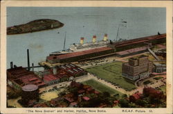 The Nova Scotian and Harbor Halifax Postcard