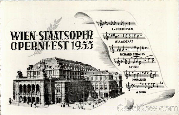 Wien Staatsoper Opernfest 1955 Germany