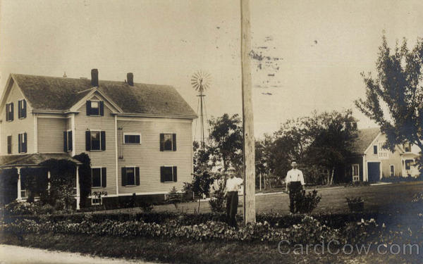 Men Outside House