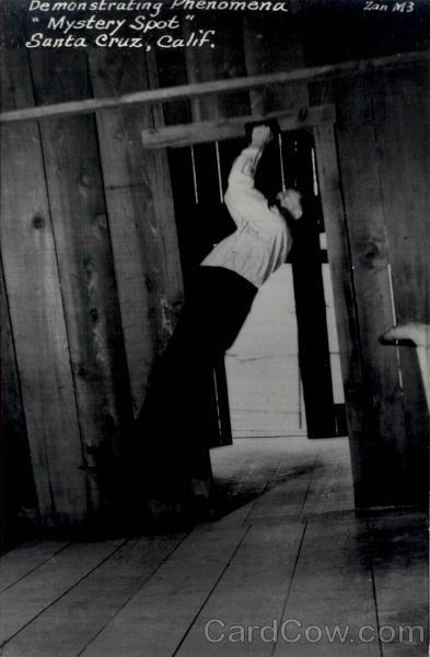 Comic - Demonstrating Phenomena Mystery Spot Santa Cruz California