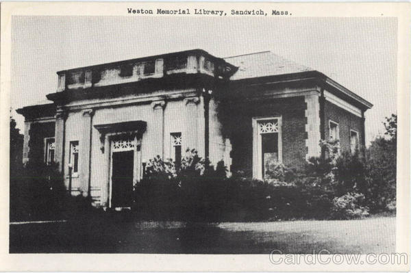 Weston Memorial Library Sandwich Massachusetts
