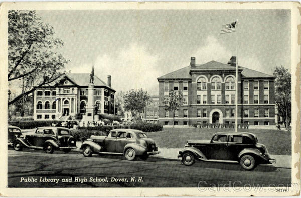 Public Library and High School Dover New Hampshire