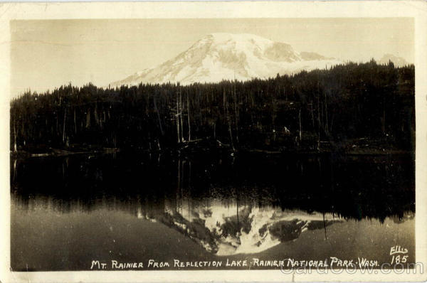 Mt. Rainier From Reflection Lake Rainier Park Washington
