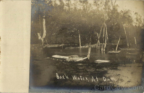 Back Water at Dam Mount Carmel Illinois