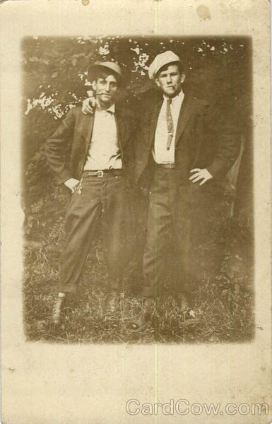 Two Men Smoking Pipes