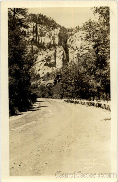 Mountain Road Scene Landscapes