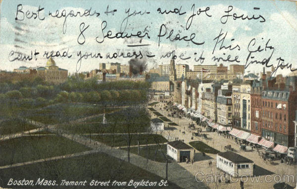 Tremont Street from Boylston St Boston Massachusetts