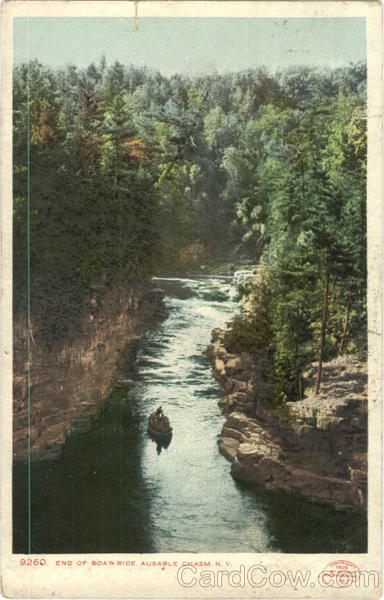 End of Boad Ride Ausable Chasm New York