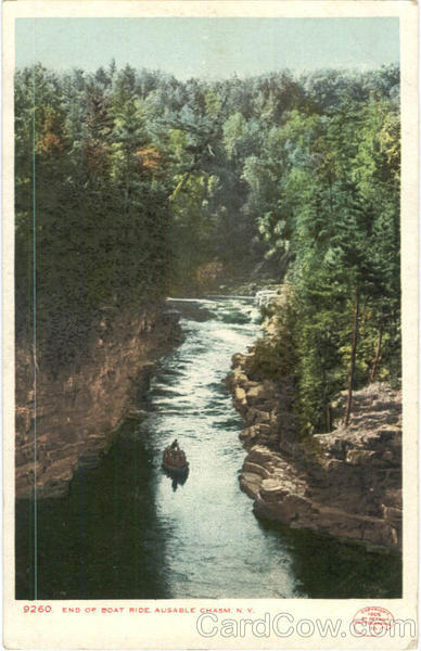 End of Boad Ride Ausable Chasm New York