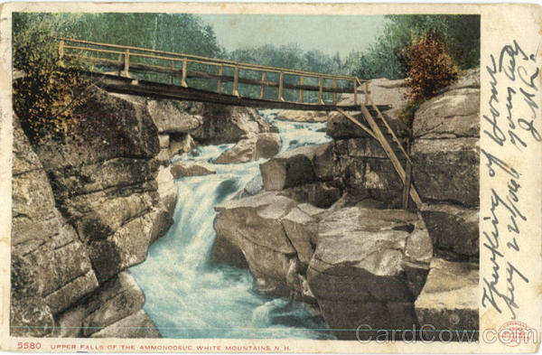 Upper Falls of the Ammonoosuc White Mountains New Hampshire