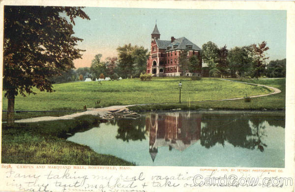 Campus and Marquand Hall Northfield Massachusetts